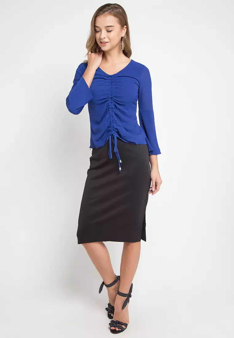 Wrinkle Feminine Blouse