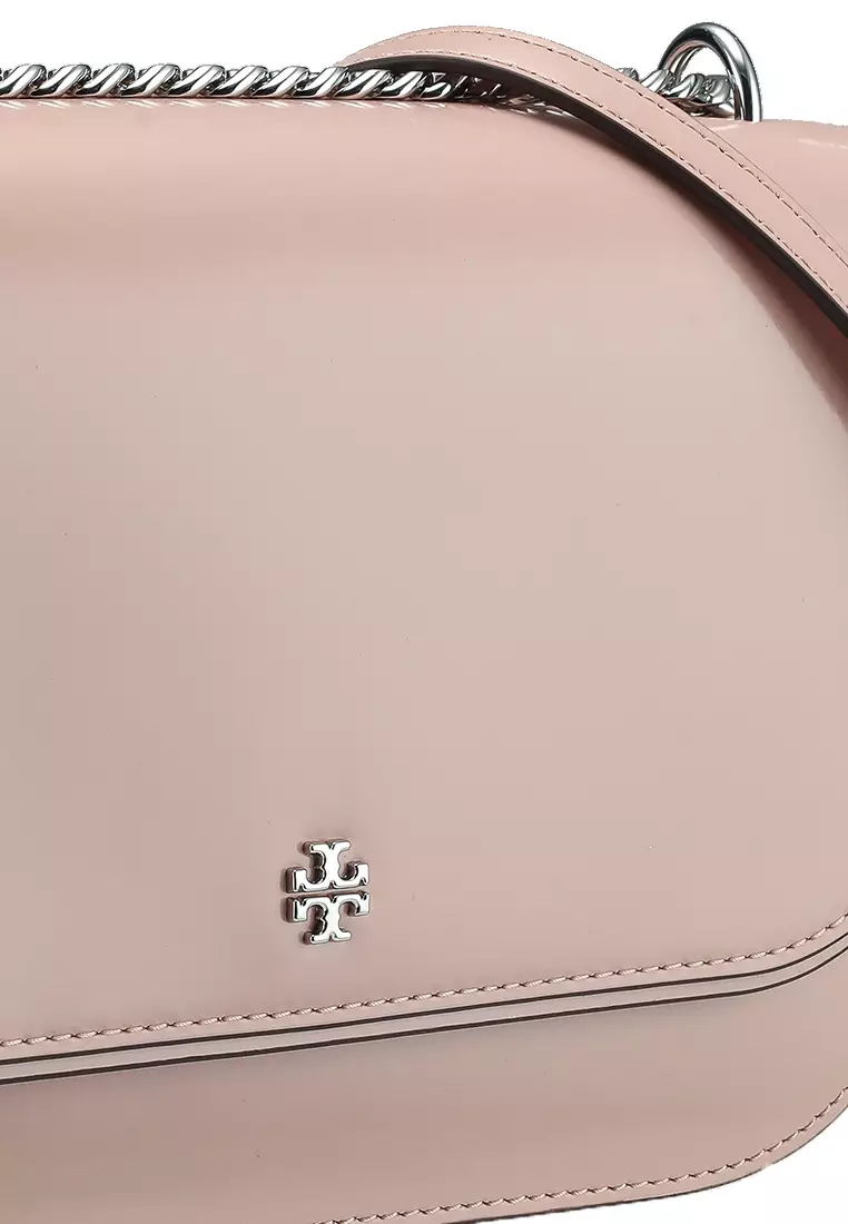 ショルダーバッグ・ポシェット Tory Burch Emerson Raffia Flap Adjustable ShoulderBag 165988 Tory Burch 47385 Emerson Adjustable Shoulder Bag Tiger Eye