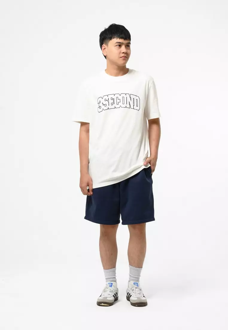 3Second Men's Sweat Short Regular Fit Fleece Sporty Nowell C051224