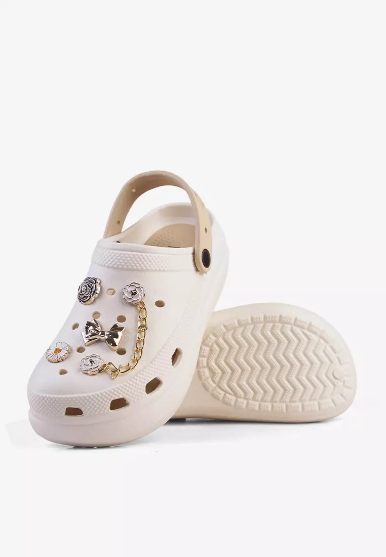 Sandal Clog Wanita L.Crown Offwhite