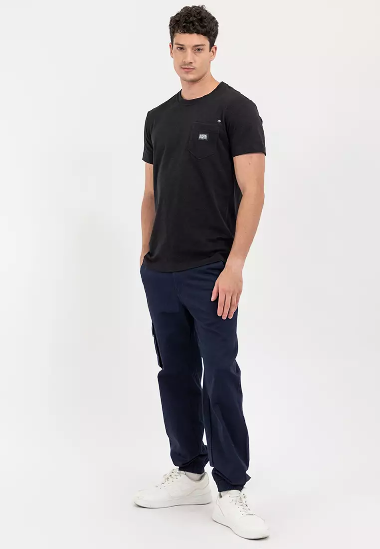 Men's Pocket Slub Tee Black