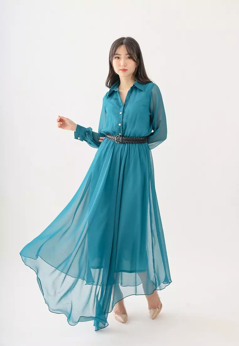 Lunar Party Dress Green