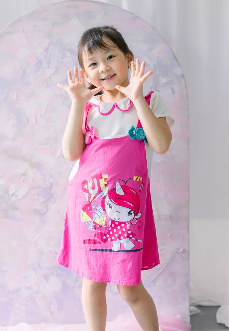TWO MIX Baju Anak Perempuan - Dres Anak Perempuan Lucu 1-8 Tahun 4207