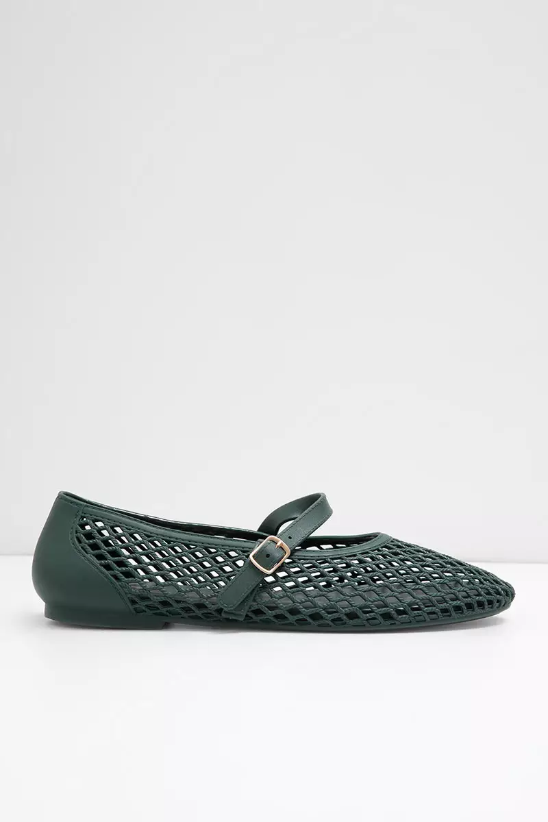 Sofia Mashea Mesh Mary Jane Jelly Army