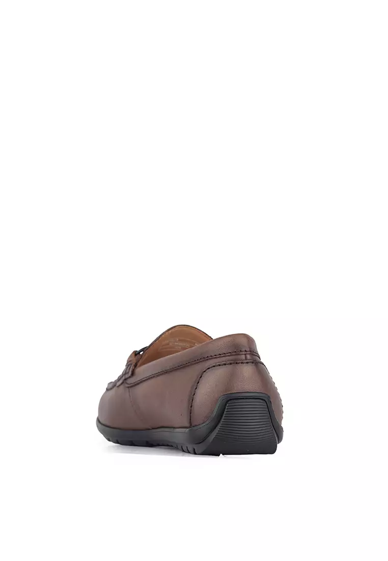 Sepatu Casual Pria Loafer Moccasin Gino Mariani Bartoli 9 Dark Brown