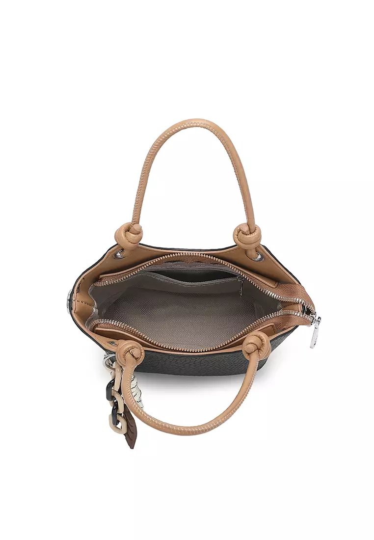 Women's Top Handle Bag / Sling Bag / Crossbody Bag / Shoulder Bag (Tas Tangan Wanita / Tas Selempang Wanita / Tas Bahu Wanita) - Hitam