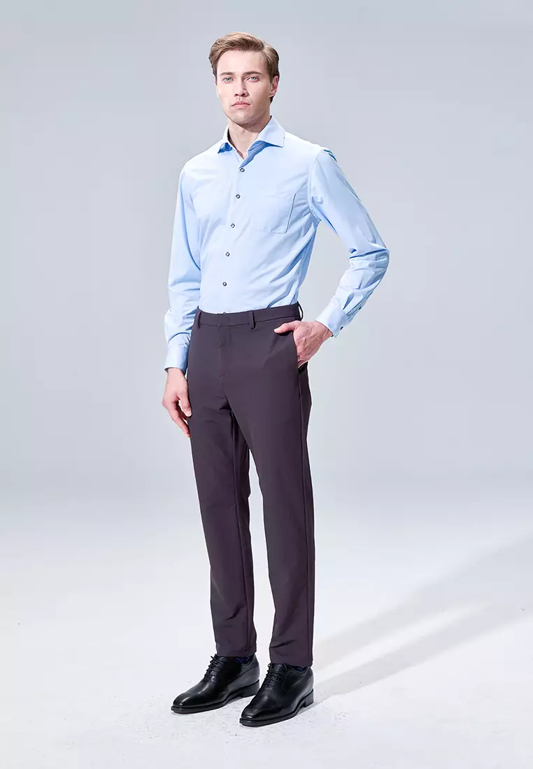 Blue Texture Classic Fit Shirt