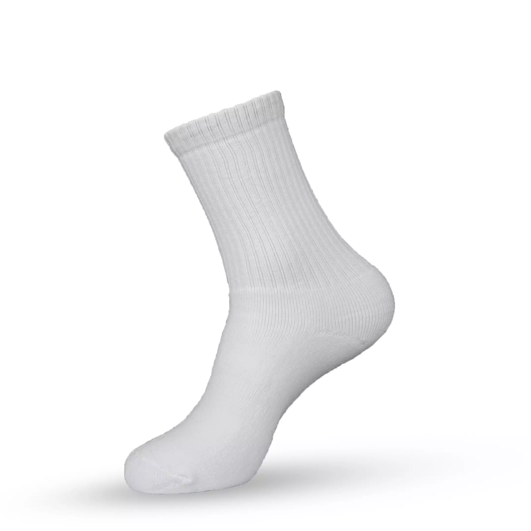 Kaos Kaki Polos White Unisex
