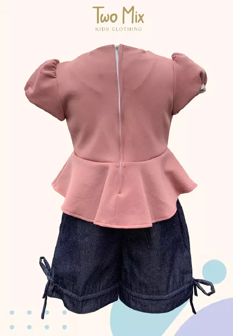 Two Mix - Baju Anak Perempuan - Setelan Anak Cewek Celana Jeans 1-6 Tahun 4305