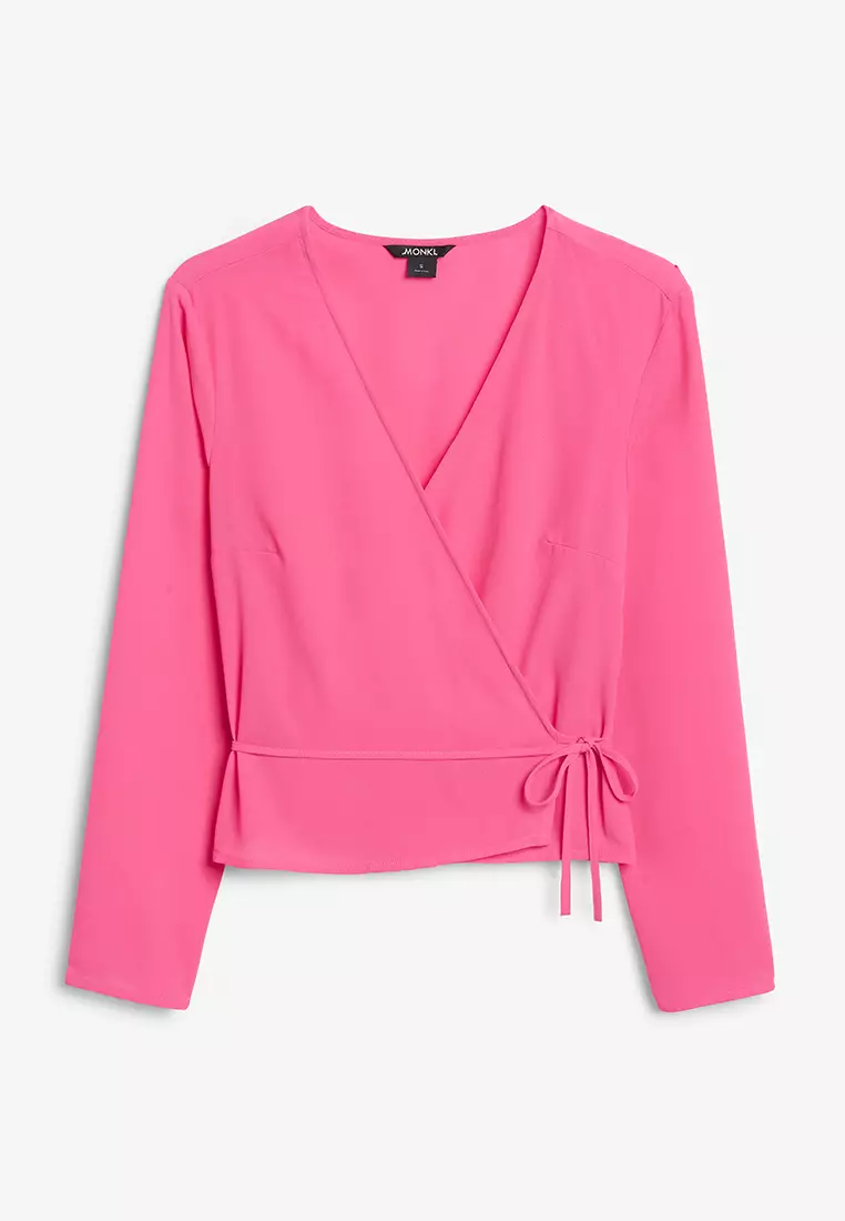 Buy Monki Flowy Wrap Blouse 2024 Online