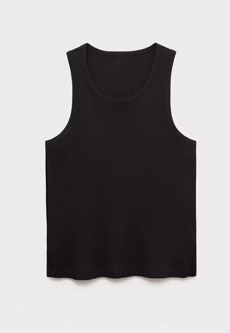 Slim-Fit Ribbed Tank Top
