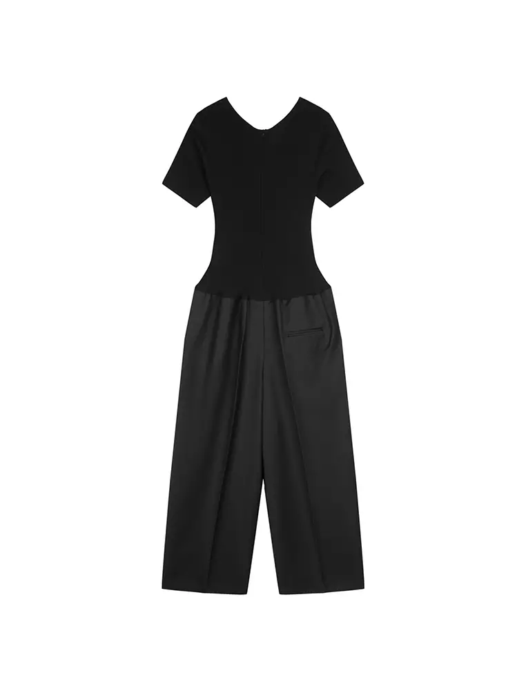 简约修身连体衣