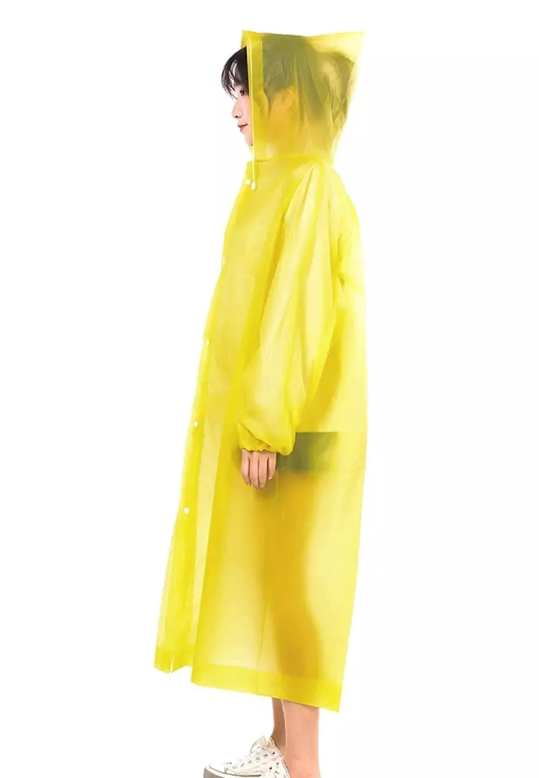 Poncho Vinyl Free Size Raincoat Yellow