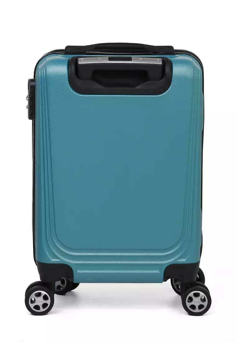 Caroline Koper Hardcase Unisex Size 18 Inch Tas Travel Large Compartment Material ABS+PVC Coated ORIGINAL - Green