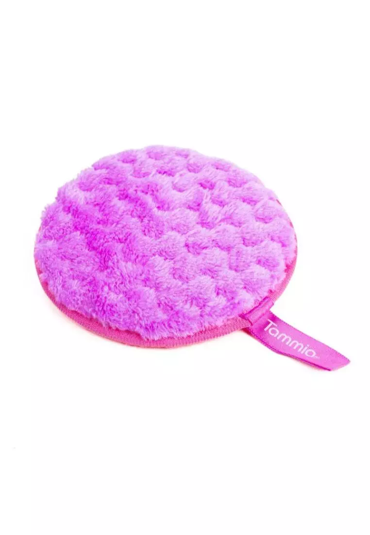 Tammia Reusable Soft Makeup Remover Cleansing Pad Bold Pink Purple