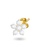Aquae Jewels yellow Earrings Fairy Flower, 18K Gold and Diamonds - Yellow Gold,Lobe Earring,Pair 4C27CAC1A0C593GS_3