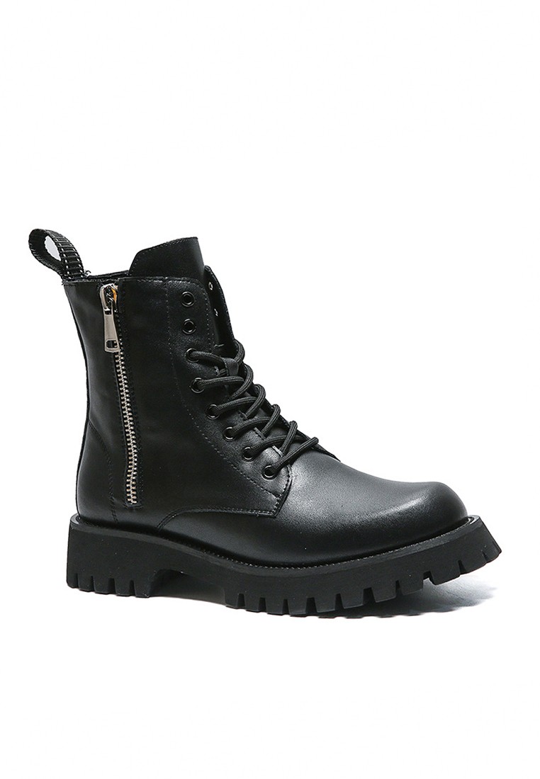 High Top Zipper Leather Martin Boots MDS1589