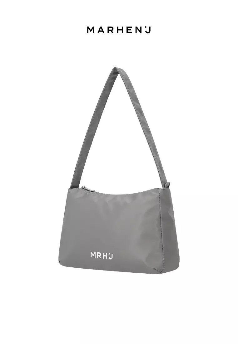 CIA L Nylon Crossbody Bag Gray