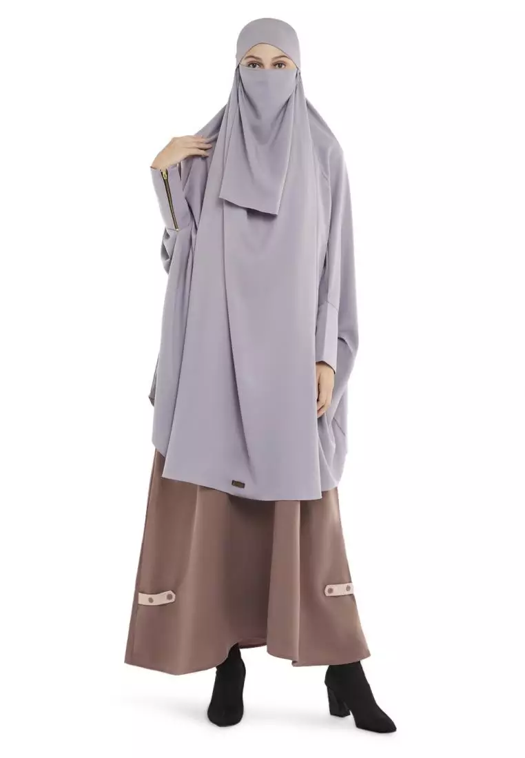 Queenza Zayidan French Khimar Hijab Jumbo Zivana - Abu