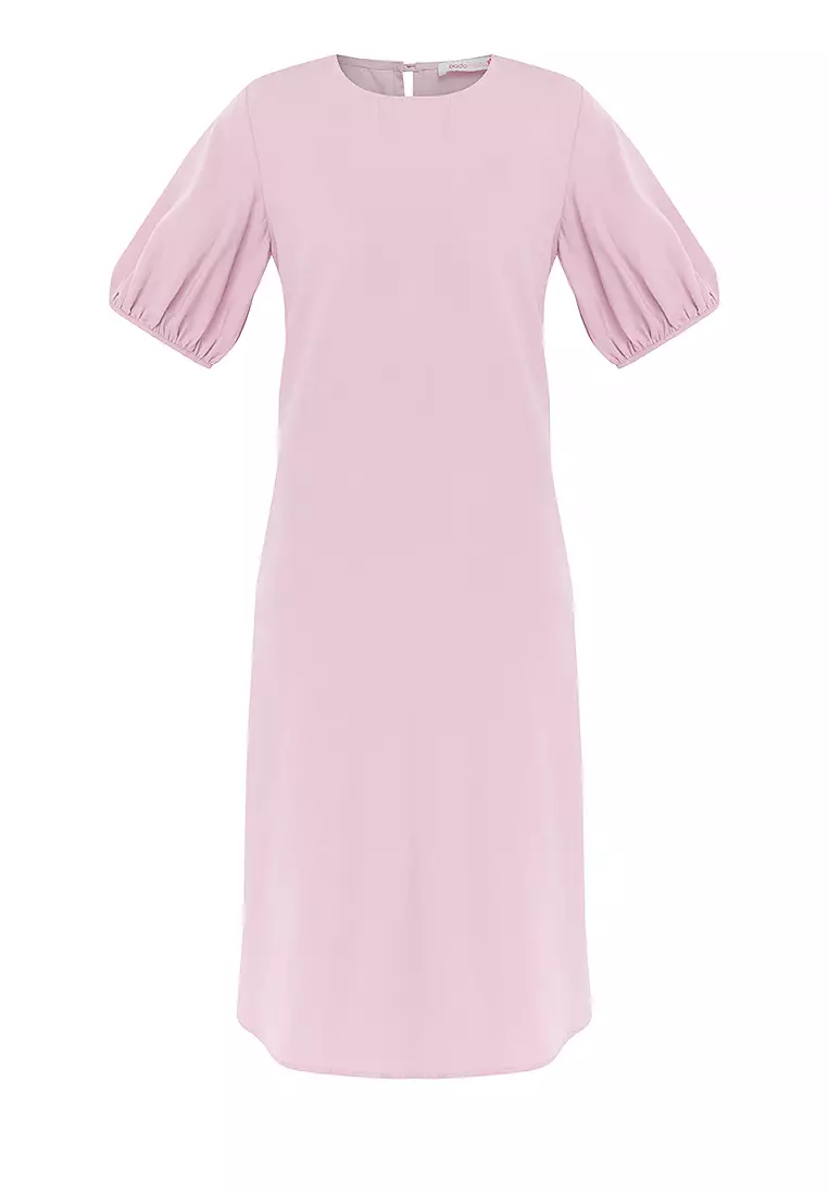 Celia Puff Sleeves Midi Dress