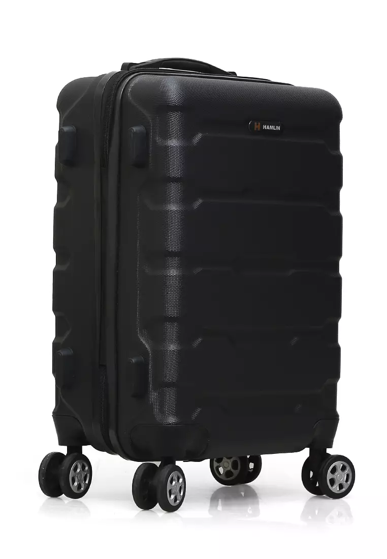 Carlton Koper Hardcase Unisex Size 20 Inch Tas Travel Combination Lock Large Compartment Material ABS+PVC Coated ORIGINAL - Black