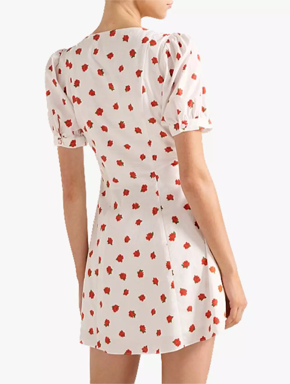 Mallory Gathered Cotton Mini Dress