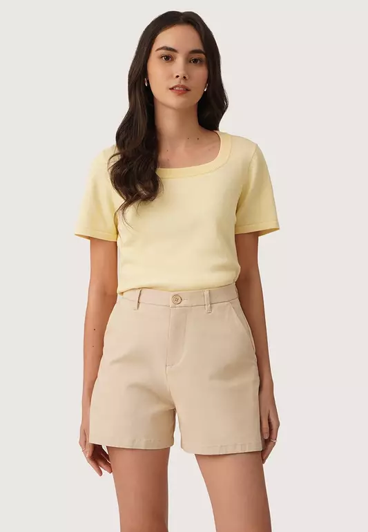 Scoop Neck Knit Top