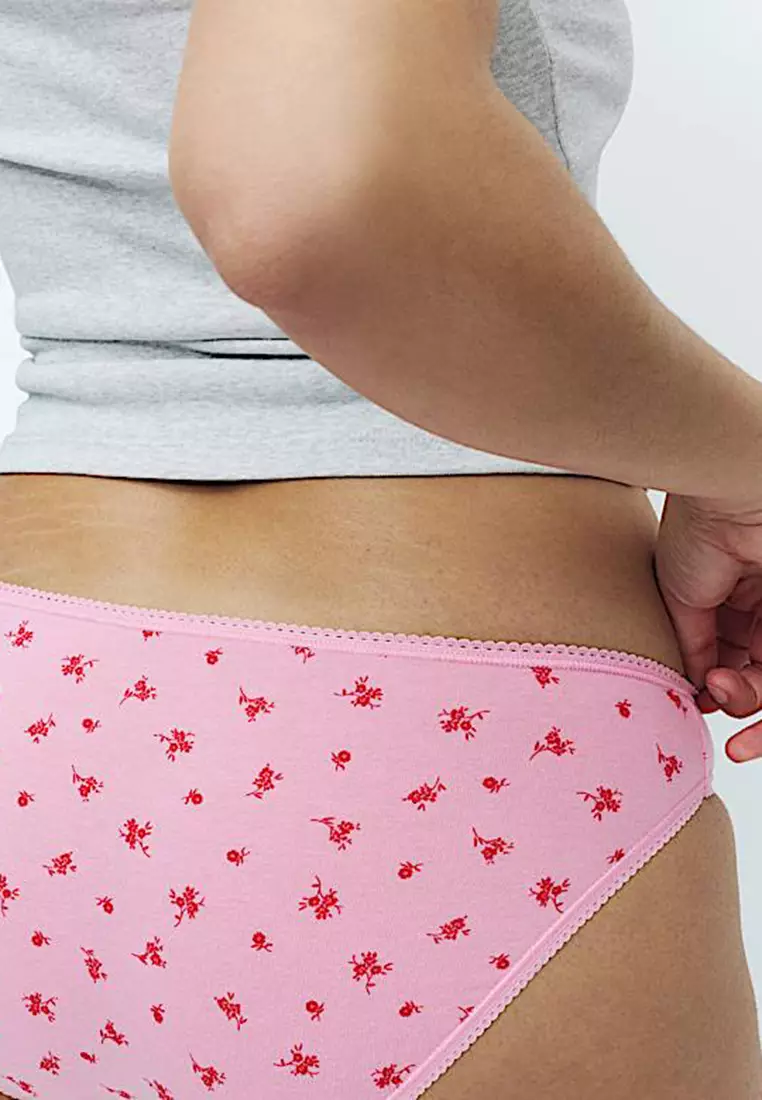 5pk Cotton Lycra Bikini Knickers