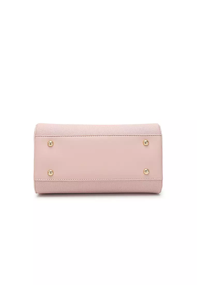 Women's Top Handle Bag / Sling Bag / Crossbody Bag - Pink