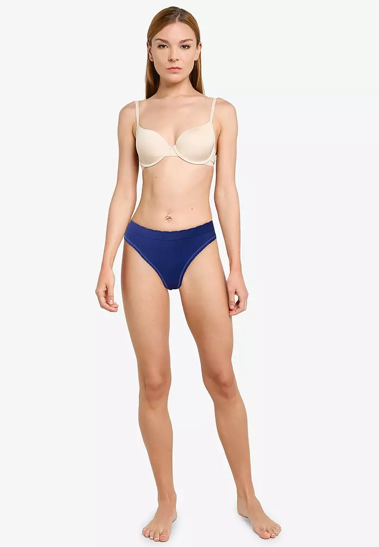 3 Pack Seamless High Cut G String Brief
