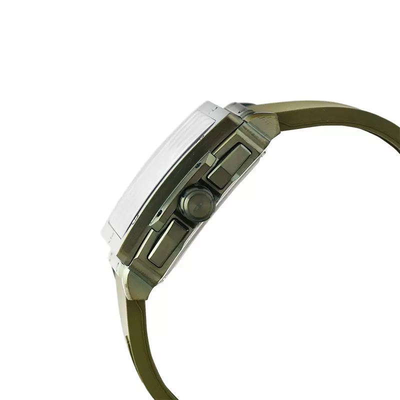 Jam Tangan Pria Expedition Chronograph E 6844 MC RGNGN Men Green Dial Green Rubber Strap