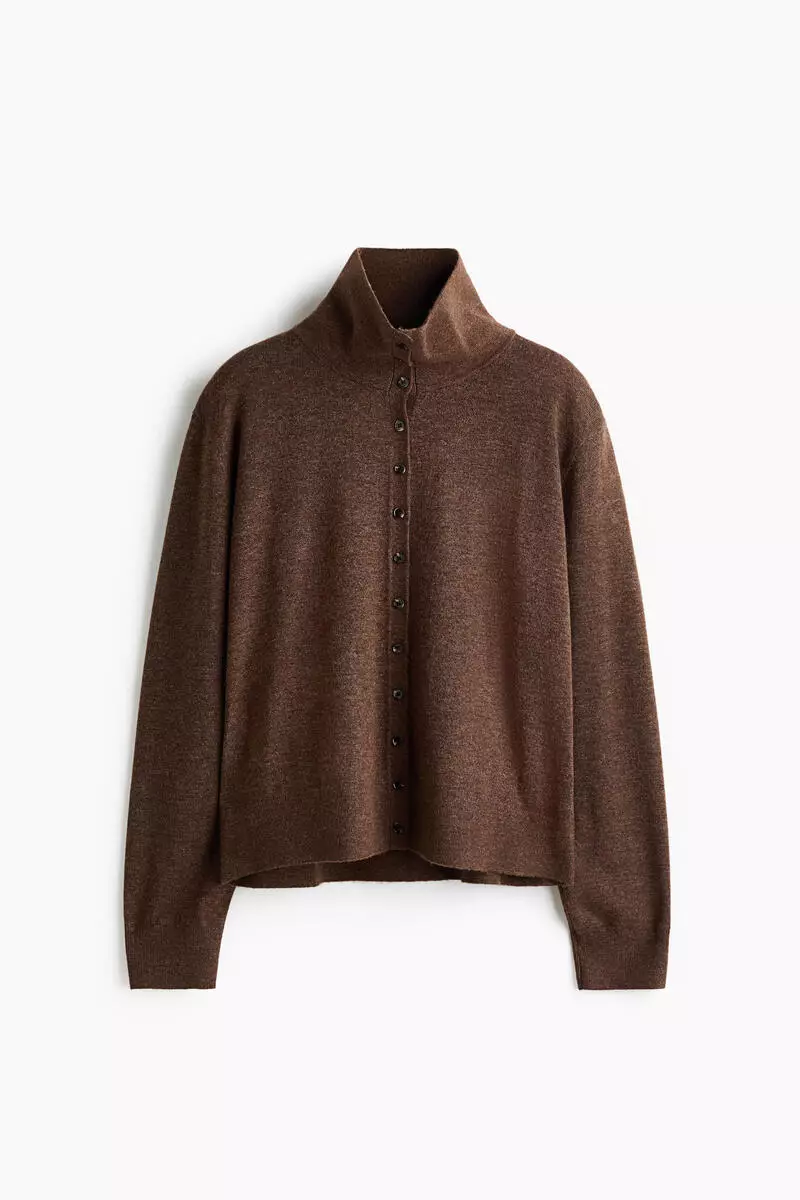 Turtleneck cardigan