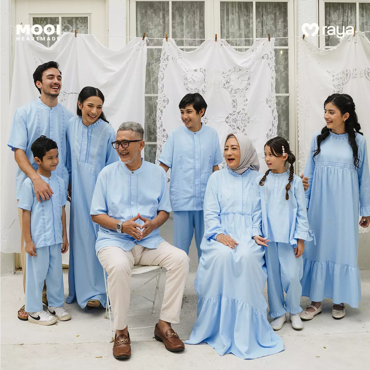 Mooi Setelan Anak Perempuan Raya Collection Serayya Tunik Set Basic Series 2026 - Red Burgundy