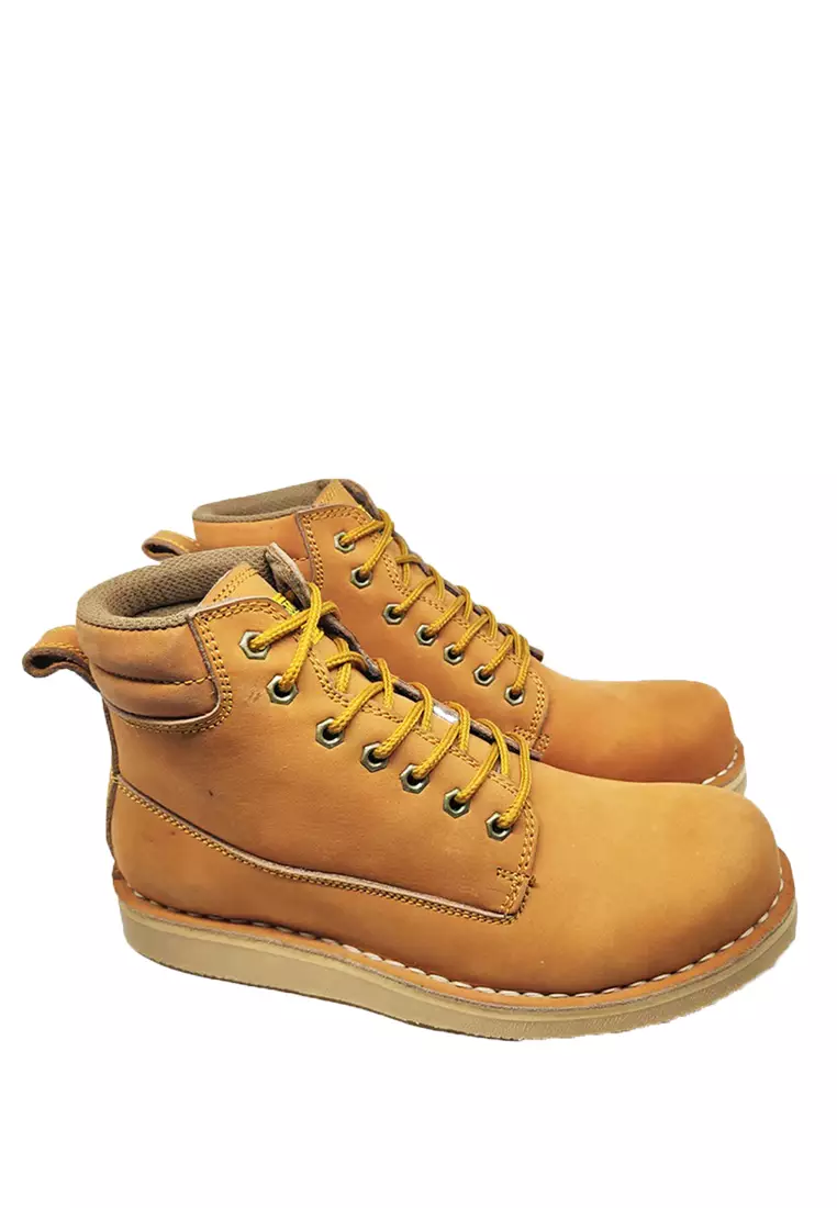 Country Boots SLM Tan Sepatu Safety Boots Pria