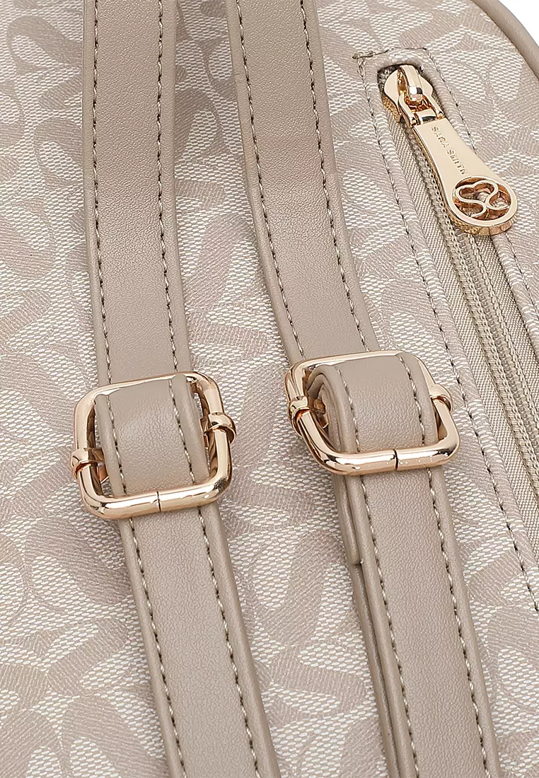 Women's Mini Backpack - Beige