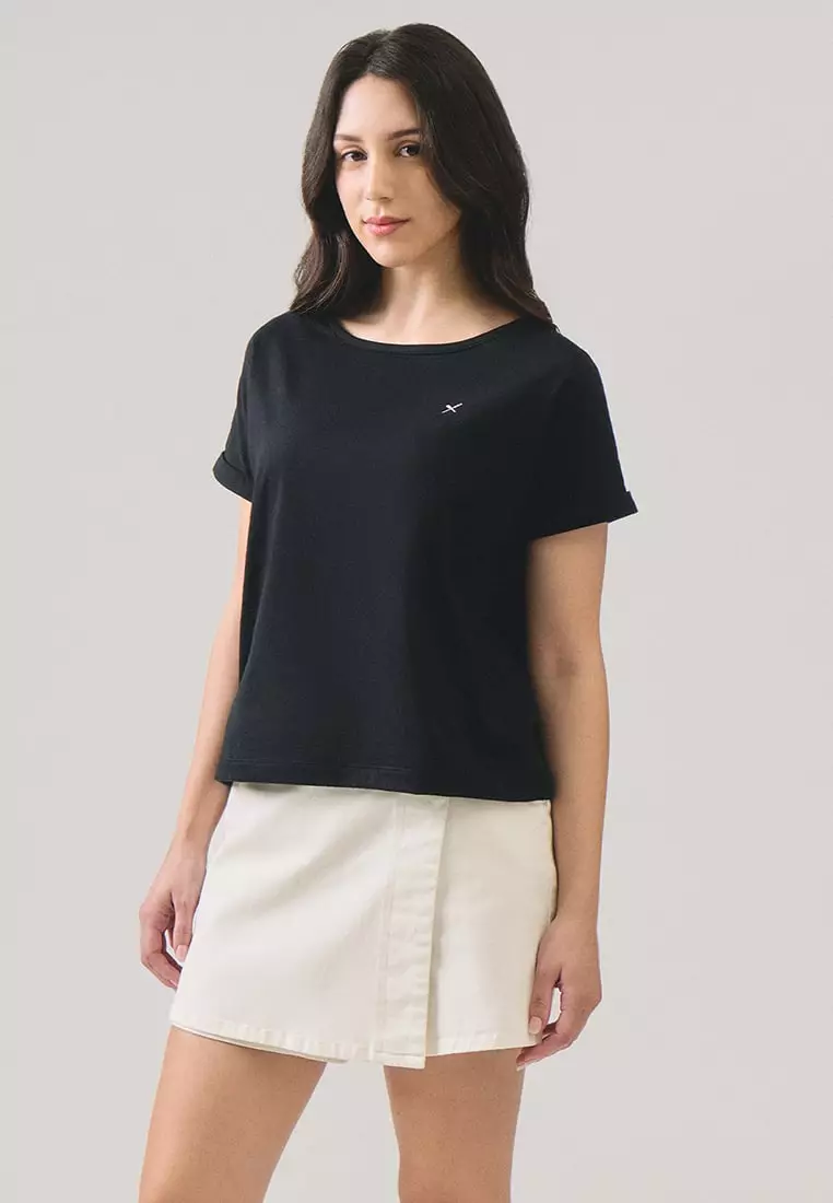Dolman Top With Contrast Oar