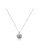 Millenne silver MILLENNE Made For The Night Surround Solitare Cubic Zirconia White Gold Necklace with 925 Sterling Silver D1E67AC669FAB2GS_1