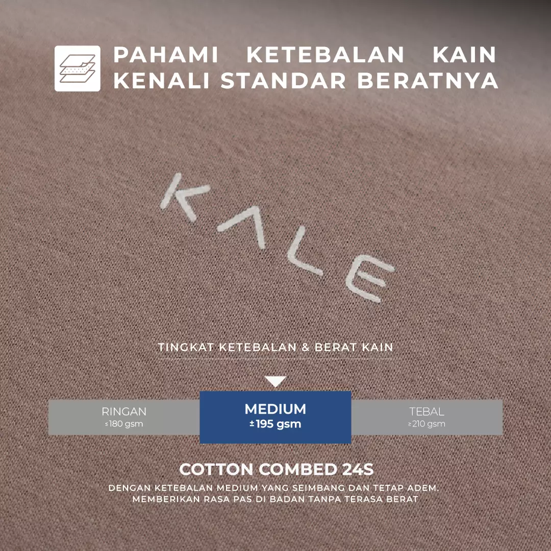 Kale ARION REGULER DUSTY BROWN Reguler Fit Organic Cotton | T-Shirt Basic