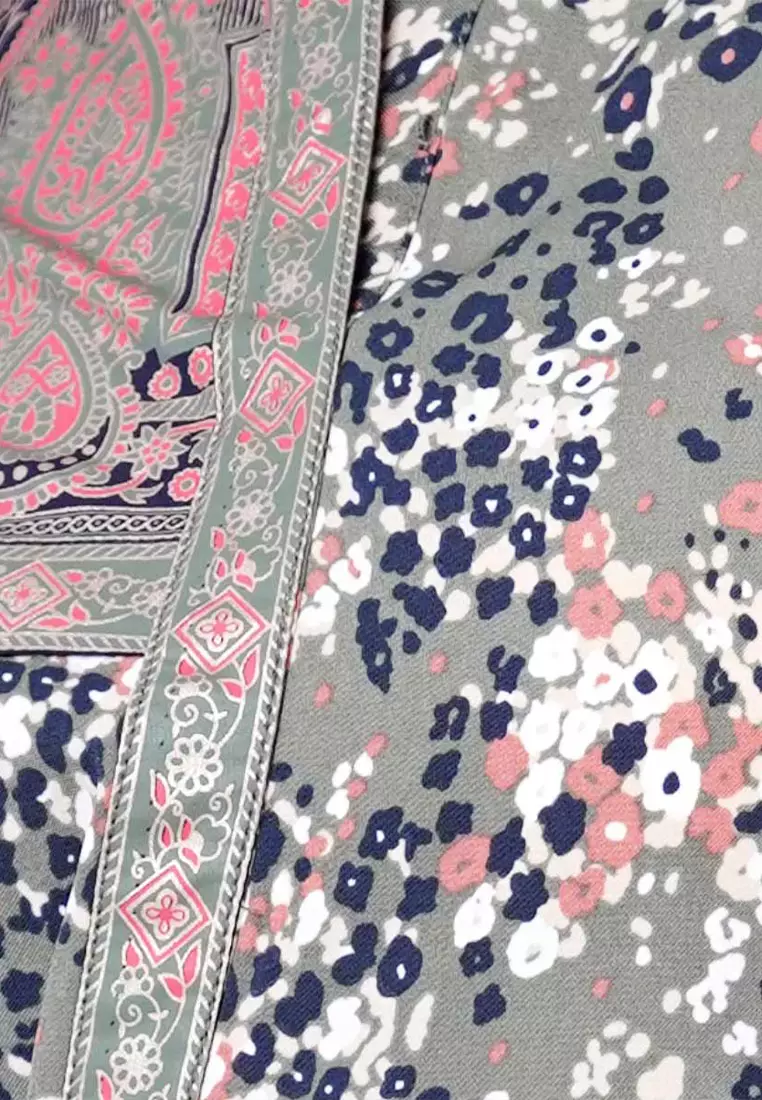 Le Reve Green Flared Printed Tunic