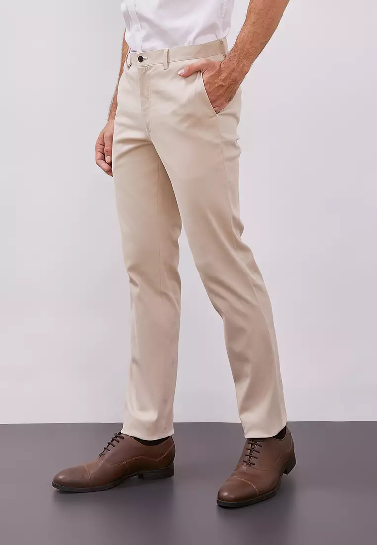 Jual Jobb Jobb Clapton Celana Panjang Chinos Pria Modern Slim Fit Khaki