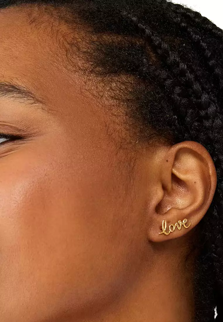 Say Yes Love Earrings in Gold KI173