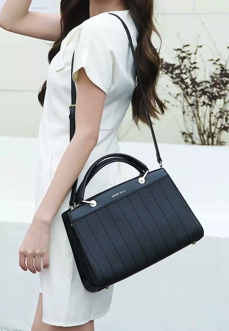 Women's Top Handle Bag / Sling Bag / Crossbody Bag / Shoulder Bag - Black