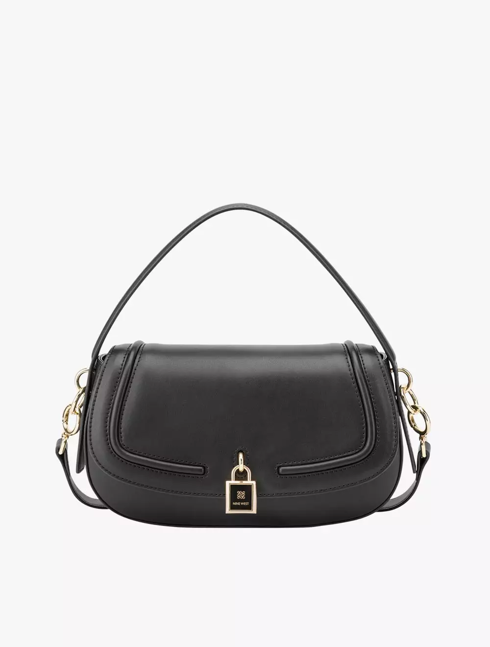 Nine West Tenely Convertible Xbody Flap Womens Crossbody Bags - Black