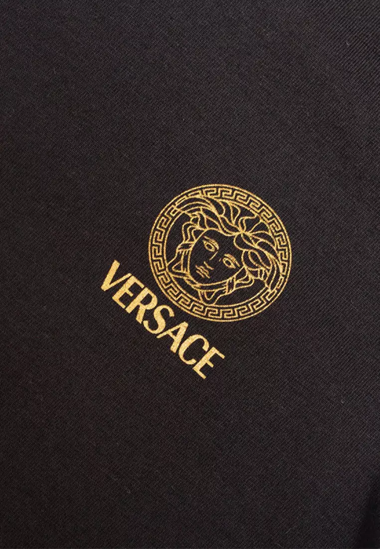 Men's T-Shirt 2-Pack Short Sleeve In Black AU101931A10011 A1008