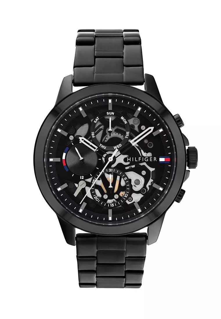 Tommy hilfiger dean chronograph hotsell bracelet watch in stainless steel