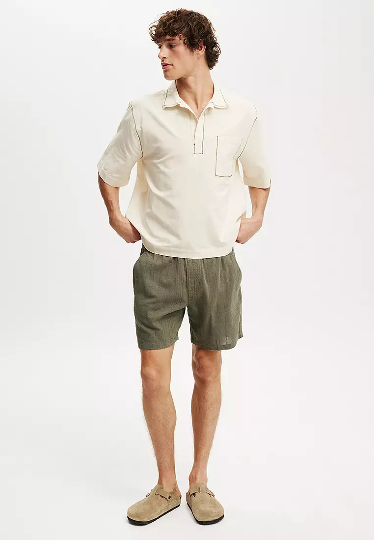 Box Fit Short Sleeve Polo Shirt