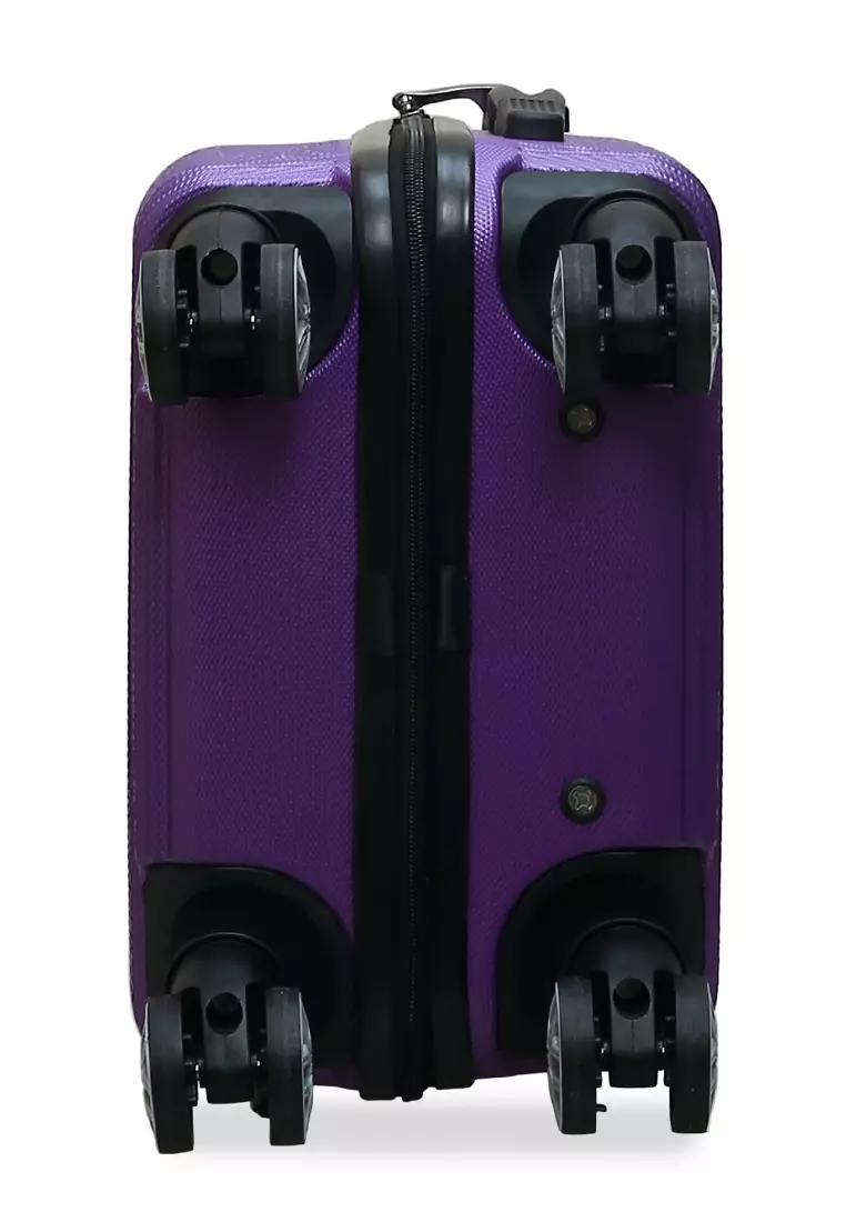 Caroline Koper Mini Unisex Size 18 Inch Tas Travel Number Code Lock Material Fiber ABS ORIGINAL - Purple