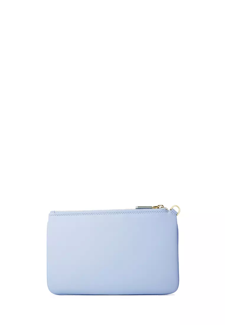 Braun Buffel Pommes Zip Top Wristlet