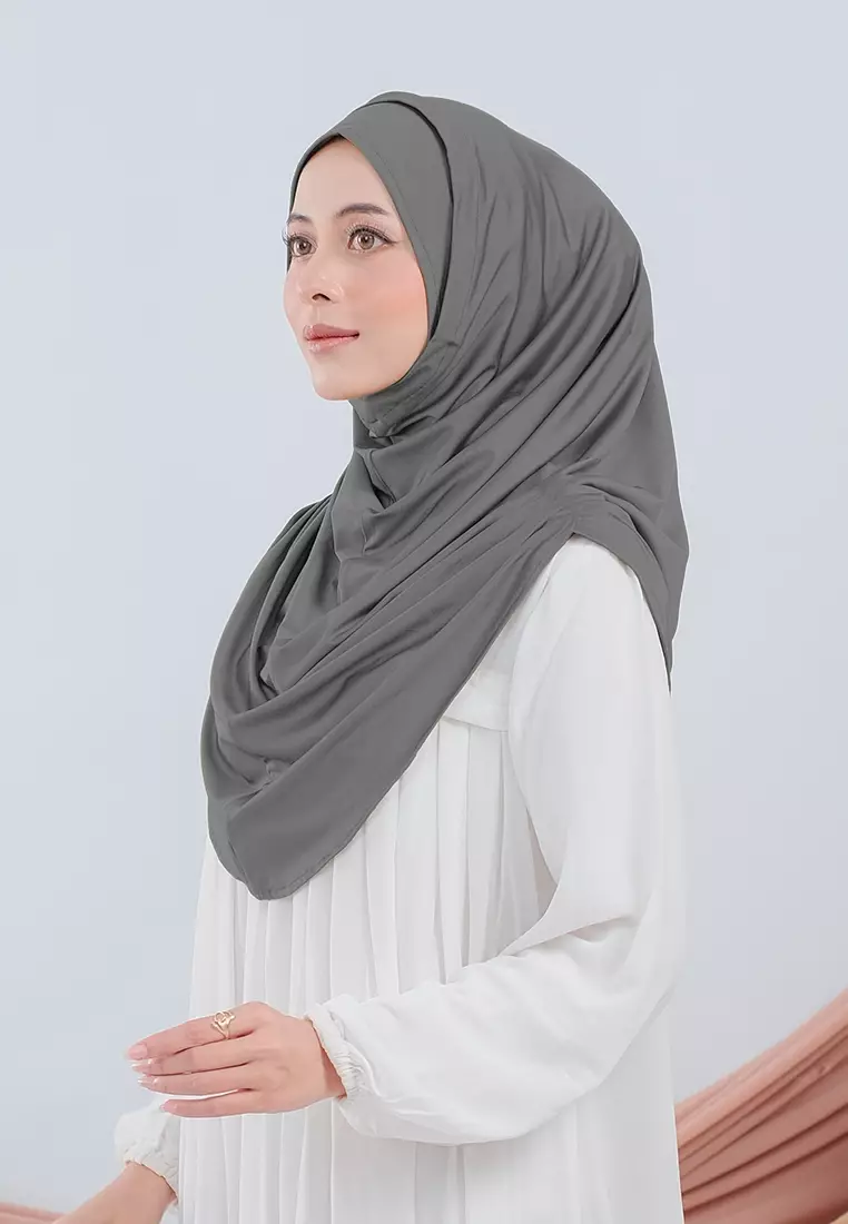 HIJAB INSTAN VALEEQA - DARK GREY