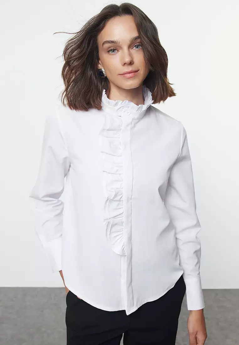 Buy Trendyol Ruffle Shirt 2025 Online | ZALORA